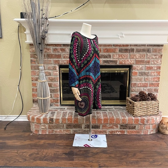 Ella Moss abstract, colorful, loose, knee length dress / S / Excellent condition - Picture 12 of 16